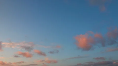 Clouds moving slowly in the sky time lapse Stock Footage 123381426