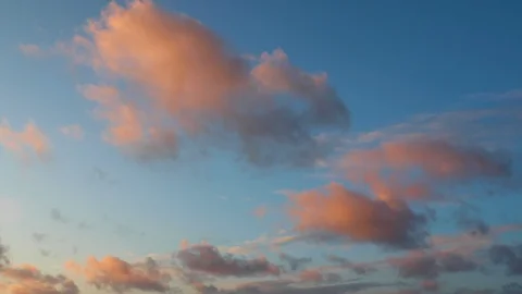 Clouds moving slowly in the sky time lapse Stockbeeldmateriaal 123381451