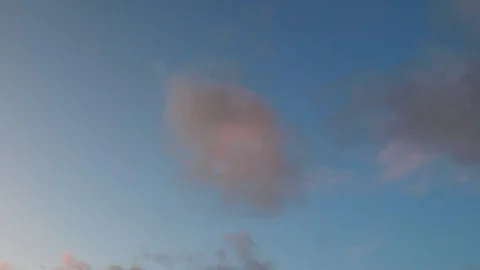 Clouds moving slowly in the sky time lapse Stock Footage 123381577
