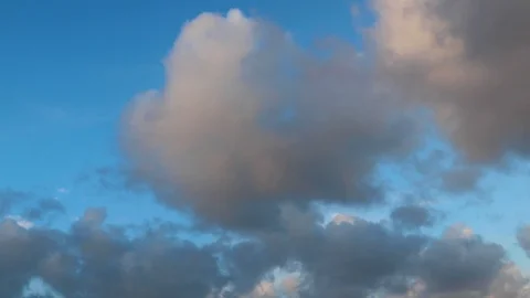 Clouds moving slowly in the sky time lapse377 Stock Footage 123516886