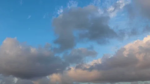 Clouds moving slowly in the sky time lapse375 Stock Footage 123516887