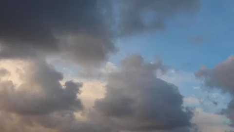 Clouds moving slowly in the sky time lapse374 Stock Footage 123516937
