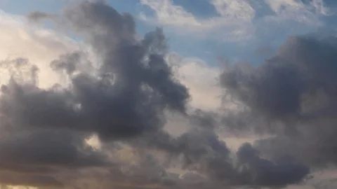 Clouds moving slowly in the sky time lapse373 Stock Footage 123516943