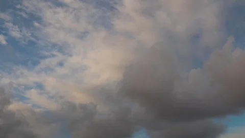 Clouds moving slowly in the sky time lapse Stock Footage 123517047