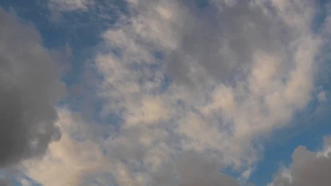 Clouds moving slowly in the sky time lapse Stock Footage 123517054