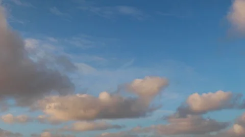 Clouds moving slowly in the sky time lapse Stock Footage 123610570