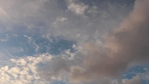 Clouds moving slowly in the sky time lapse Stockbeeldmateriaal 123610708
