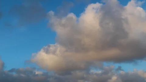 Clouds moving slowly in the sky time lapse378 Stock Footage 123611311