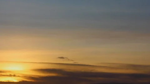 Clouds moving slowly in the sky time lapse Stock Footage 123999038