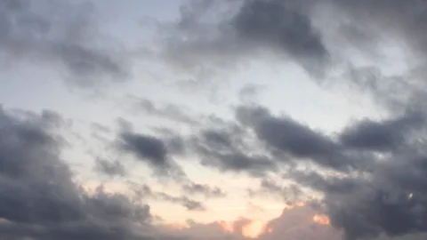 Clouds moving slowly in the sky time lapse Stock Footage 123999392