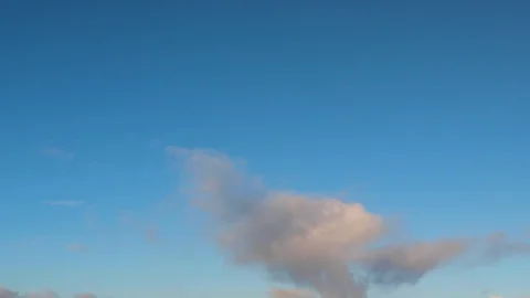 Clouds moving slowly in the sky time lapse Stock Footage 124093499