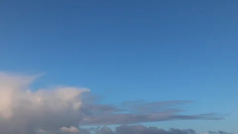 Clouds moving slowly in the sky time lapse Stock Footage 124093550