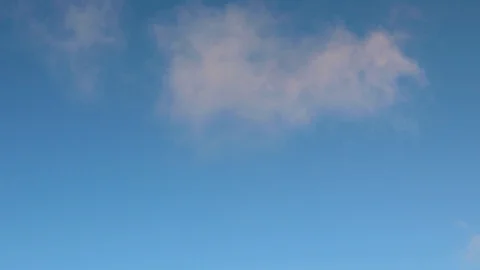 Clouds moving slowly in the sky time lapse Stock Footage 124093876