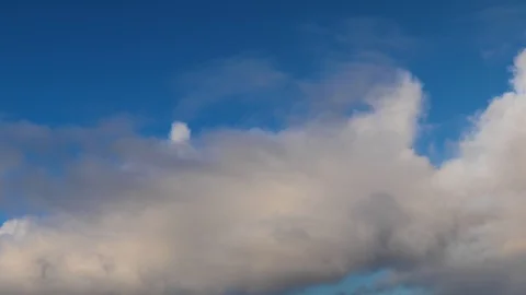 Clouds moving slowly in the sky time lapse Stock Footage 124094228
