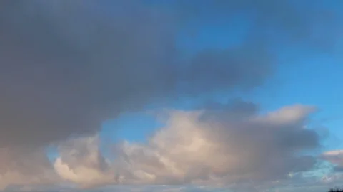 Clouds moving slowly in the sky time lapse Video stock 124094368