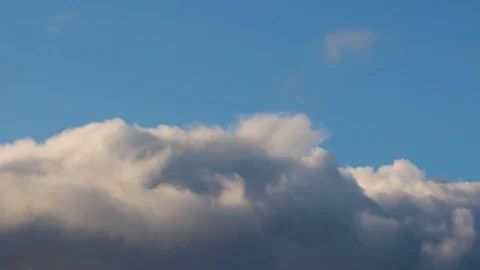 Clouds moving slowly in the sky time lapse Stock Footage 124094724