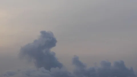 Clouds moving slowly in the sky time lapse Stock Footage 124788455