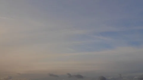 Clouds moving slowly in the sky time lapse Stock Footage 124788559