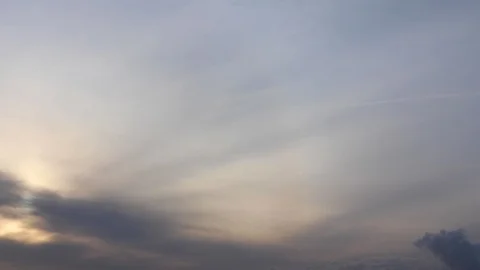 Clouds moving slowly in the sky time lapse Stock Footage 124788811
