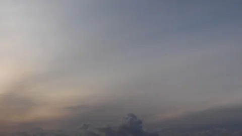 Clouds moving slowly in the sky time lapse Stock Footage 124788846