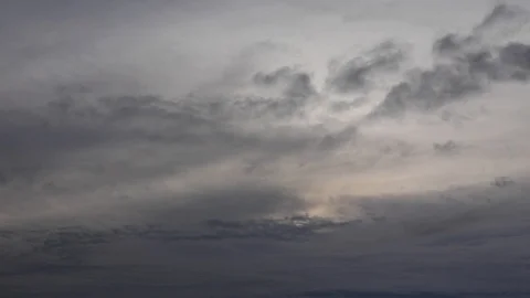 Clouds moving slowly in the sky time lapse Stock Footage 124795976