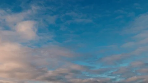 Clouds moving slowly in the sky time lapse Stock Footage 125126399