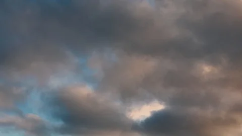 Clouds moving slowly in the sky time lapse Stock Footage 125127278