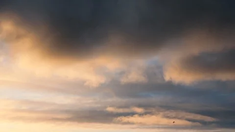Clouds moving slowly in the sky time lapse Stock Footage 125127877