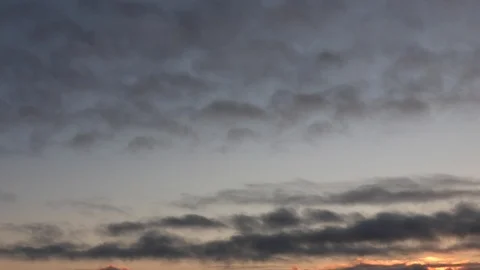 Clouds moving slowly in the sky time lapse Stock Footage 125131815