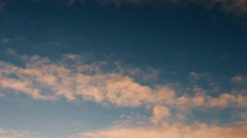 Clouds moving slowly in the sky time lapse Stock Footage 125131969