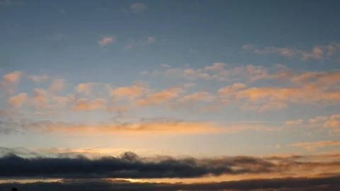 Clouds moving slowly in the sky time lapse Stock Footage 125132174