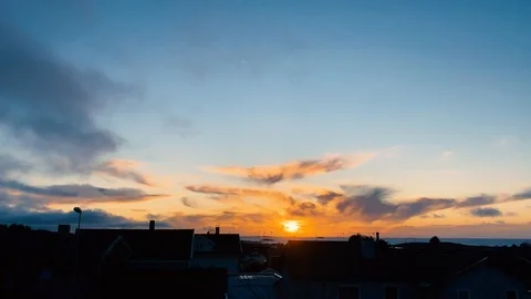 Clouds moving slowly in the sky time lapse Stock Footage 125203643