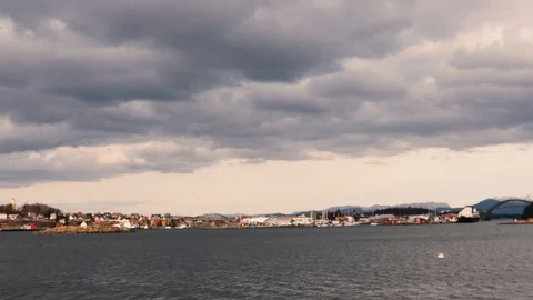 Clouds moving slowly in the sky, time lapse movie Stock Footage 126939652