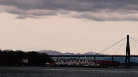 Clouds moving slowly in the sky, time lapse movie Stock Footage 126939656