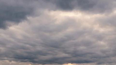 Clouds moving slowly in the sky, time lapse movie Stock Footage 126940160