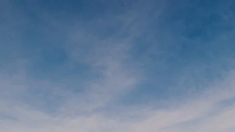Clouds moving slowly in the sky, time lapse movie Stock Footage 126940382