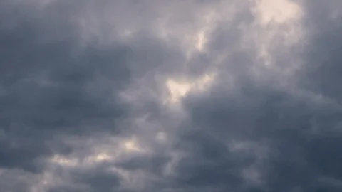Clouds moving slowly in the sky, time lapse movie Stock Footage 126940433