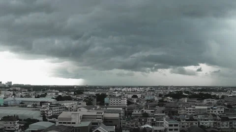 Clouds moving storm thunderstorm rain gloomy moving fast natural environment Stock Footage 201520755