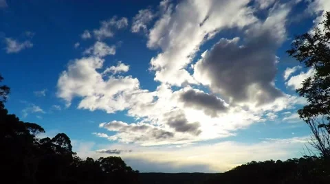 Clouds Moving Through the Valley on a Cold Windy Day  Stock Footage 67417878