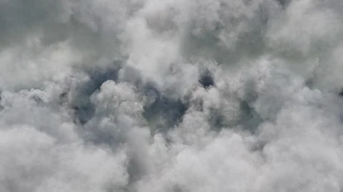 Clouds moving towards the camera / fly through clouds. Stock Footage 90613846