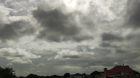 CLOUDS MOVING TOWARDS US Video stock 238845935