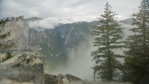 Clouds Moving in Valley 動画素材 88889634