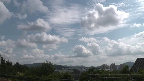 Clouds moving with the wind Stock Footage 332388851