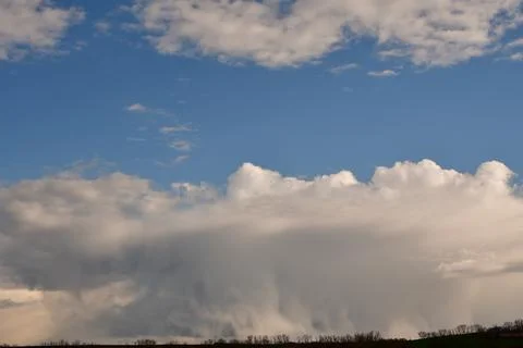 Clouds near Thunder Storm Rain cloud comming in Stock Photos