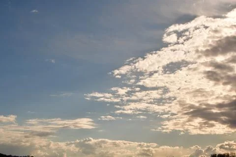 Clouds near Thunder Storm Rain cloud comming in Stock Photos