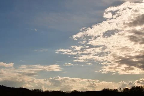 Clouds near Thunder Storm Rain cloud comming in Stock Photos