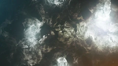 Clouds &amp; nebula, heaven background, 3D abstract Vidéo 220232783