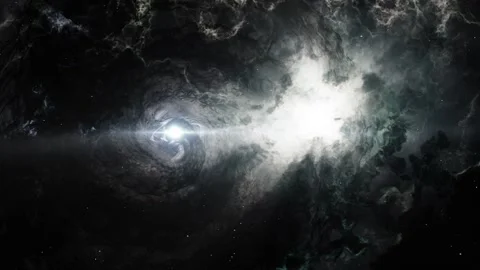 Clouds &amp; nebula, heaven background, dreaming universe, Видео 220233269
