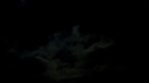 Clouds at night Stock Footage 8853642