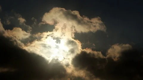 Clouds night Stock Footage 94172248